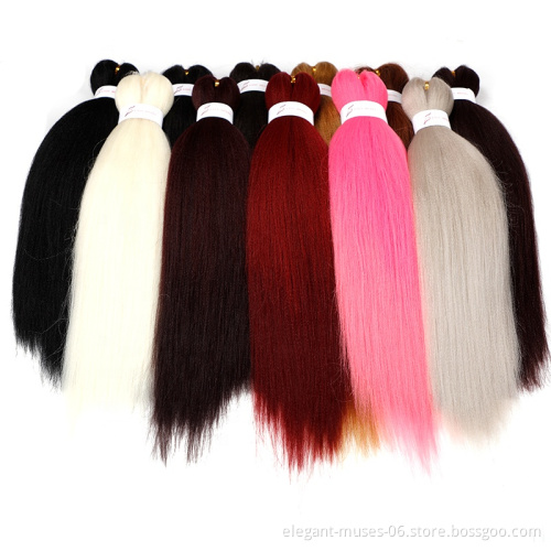 26 Inch EZ Braid Hair high quality Synthetic Braiding Jumbo box Pre stretched Yaki braiding hair